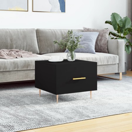 Black plywood coffee table 50x50x40 cm by vidaXL, Coffee table - Ref: Foro24-829366, Price: 51,57 €, Discount: %