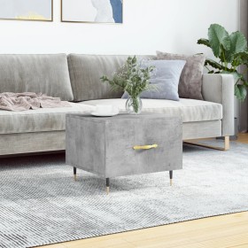 Betongrauer Couchtisch aus Holzwerkstoff, 50 x 50 x 40 cm von vidaXL, Couchtisch - Ref: Foro24-829356, Preis: 39,53 €, Rabatt: %