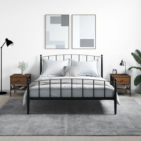 Nachttische, 2 Stück, Eichenbraun, Holzwerkstoff, 40 x 42 x 45 cm von vidaXL, Nachttische - Ref: Foro24-825962, Preis: 79,10 ...