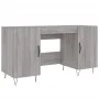 Schreibtisch aus Sonoma-grauem Holzwerkstoff, 140 x 50 x 75 cm von vidaXL, Schreibtische - Ref: Foro24-829546, Preis: 113,81 ...