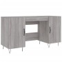 Sonoma gray engineered wood desk 140x50x75 cm by vidaXL, Desks - Ref: Foro24-829546, Price: 115,20 €, Discount: %