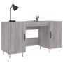 Sonoma gray engineered wood desk 140x50x75 cm by vidaXL, Desks - Ref: Foro24-829546, Price: 115,20 €, Discount: %