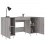 Sonoma gray engineered wood desk 140x50x75 cm by vidaXL, Desks - Ref: Foro24-829546, Price: 115,20 €, Discount: %