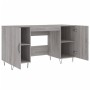 Sonoma gray engineered wood desk 140x50x75 cm by vidaXL, Desks - Ref: Foro24-829546, Price: 115,20 €, Discount: %