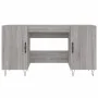 Schreibtisch aus Sonoma-grauem Holzwerkstoff, 140 x 50 x 75 cm von vidaXL, Schreibtische - Ref: Foro24-829546, Preis: 113,81 ...