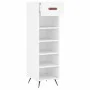 White engineered wood shoe rack 30x35x105 cm by vidaXL, Closets and storage - Ref: Foro24-829644, Price: 43,38 €, Discount: %