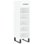 Glossy white plywood shoe cabinet 30x35x105 cm by vidaXL, Closets and storage - Ref: Foro24-829702, Price: 51,78 €, Discount: %