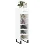 Glossy white plywood shoe cabinet 30x35x105 cm by vidaXL, Closets and storage - Ref: Foro24-829702, Price: 51,78 €, Discount: %