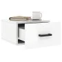 Mesitas de noche de pared 2 uds blanco brillo 35x35x20 cm de vidaXL, Taquillas y armarios de almacenamiento - Ref: Foro24-829...