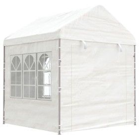 Pavillon mit weißem Polyethylendach 2,28 x 2,23 x 2,69 m von vidaXL, Zelte und Pavillons - Ref: Foro24-362629, Preis: 168,70 ...