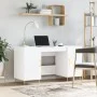 Schreibtisch aus glänzend weißem Sperrholz, 140 x 50 x 75 cm von vidaXL, Schreibtische - Ref: Foro24-829534, Preis: 149,52 €,...