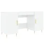 Schreibtisch aus glänzend weißem Sperrholz, 140 x 50 x 75 cm von vidaXL, Schreibtische - Ref: Foro24-829534, Preis: 149,52 €,...