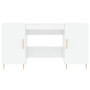 Glossy white plywood desk 140x50x75 cm by vidaXL, Desks - Ref: Foro24-829534, Price: 151,73 €, Discount: %