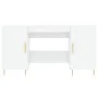 Glossy white plywood desk 140x50x75 cm by vidaXL, Desks - Ref: Foro24-829534, Price: 151,73 €, Discount: %