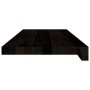 Peldaños de escalera 12 uds madera maciza roble marrón oscuro