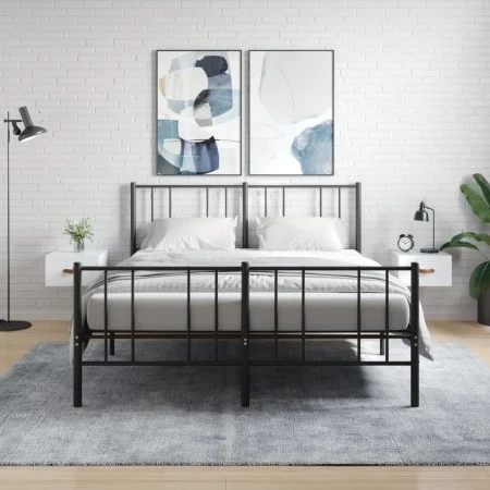 Wall bedside tables 2 pcs glossy white 35x35x20 cm by vidaXL, Lockers and storage cabinets - Ref: Foro24-829777, Price: 45,83...