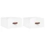 Wall bedside tables 2 pcs glossy white 35x35x20 cm by vidaXL, Lockers and storage cabinets - Ref: Foro24-829777, Price: 45,83...