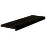Peldaños de escalera 12 uds madera maciza roble marrón oscuro