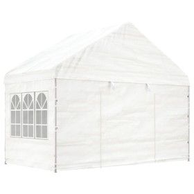 Pavillon mit weißem Polyethylendach 4,08 x 2,23 x 3,22 m von vidaXL, Zelte und Pavillons - Ref: Foro24-362631, Preis: 222,69 ...