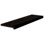 Peldaños de escalera 12 uds madera maciza roble marrón oscuro