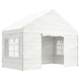 Pavillon mit weißem Polyethylendach 4,08 x 2,23 x 3,22 m von vidaXL, Zelte und Pavillons - Ref: Foro24-362631, Preis: 209,73 ...