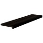 Peldaños de escalera 12 uds madera maciza roble marrón oscuro