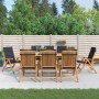 Reclining garden chairs and cushions 8 pcs solid teak wood by vidaXL, Garden chairs - Ref: Foro24-3196530, Price: 1,00 €, Dis...