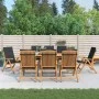 Sillas de jardín reclinables y cojines 8 uds madera maciza teca de vidaXL, Sillas de jardín - Ref: Foro24-3196530, Precio: 1,...