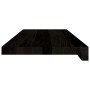 Peldaños de escalera 12 uds madera maciza roble marrón oscuro
