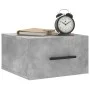 Wall-mounted bedside tables 2 units in concrete gray color 35x35x20 cm by vidaXL, Lockers and storage cabinets - Ref: Foro24-...