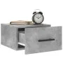Wall-mounted bedside tables 2 units in concrete gray color 35x35x20 cm by vidaXL, Lockers and storage cabinets - Ref: Foro24-...