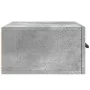 Wall-mounted bedside tables 2 units in concrete gray color 35x35x20 cm by vidaXL, Lockers and storage cabinets - Ref: Foro24-...