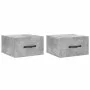 Wall bedside tables 2 pcs concrete gray color 35x35x20 cm by vidaXL, Lockers and storage cabinets - Ref: Foro24-829813, Price...