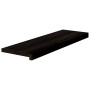 Peldaños de escalera 16 uds madera maciza roble marrón oscuro