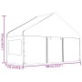 Pavillon mit weißem Polyethylendach 5,88 x 2,23 x 3,75 m von vidaXL, Zelte und Pavillons - Ref: Foro24-362633, Preis: 255,54 ...