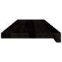 Peldaños de escalera 16 uds madera maciza roble marrón oscuro