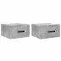 Wall bedside tables 2 pcs concrete gray color 35x35x20 cm by vidaXL, Lockers and storage cabinets - Ref: Foro24-829845, Price...