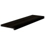 Peldaños de escalera 16 uds madera maciza roble marrón oscuro