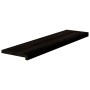 Peldaños de escalera 16 uds madera maciza roble marrón oscuro