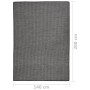 Grauer Flachgewebe-Außenteppich 140x200 cm von vidaXL, Teppiche - Ref: Foro24-340775, Preis: 48,98 €, Rabatt: %