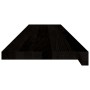 Peldaños de escalera 16 uds madera maciza roble marrón oscuro