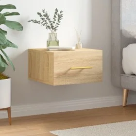 Sonoma oak wall bedside table 35x35x20 cm by vidaXL, Lockers and storage cabinets - Ref: Foro24-829794, Price: 27,24 €, Disco...
