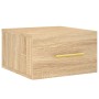 Wand-Nachttisch aus Sonoma-Eiche, 35 x 35 x 20 cm von vidaXL, Schließfächer und Lagerschränke - Ref: Foro24-829794, Preis: 27...