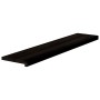 Peldaños de escalera 16 uds madera maciza roble marrón oscuro