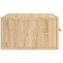 Wand-Nachttisch aus Sonoma-Eiche, 35 x 35 x 20 cm von vidaXL, Schließfächer und Lagerschränke - Ref: Foro24-829794, Preis: 27...