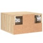 Wand-Nachttisch aus Sonoma-Eiche, 35 x 35 x 20 cm von vidaXL, Schließfächer und Lagerschränke - Ref: Foro24-829794, Preis: 27...