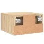 Wand-Nachttisch aus Sonoma-Eiche, 35 x 35 x 20 cm von vidaXL, Schließfächer und Lagerschränke - Ref: Foro24-829794, Preis: 27...