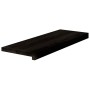 Peldaños de escalera 16 uds madera maciza roble marrón oscuro