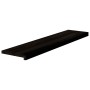 Peldaños de escalera 16 uds madera maciza roble marrón oscuro
