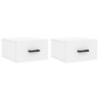 Wall-mounted bedside tables 2 units white 35x35x20 cm by vidaXL, Lockers and storage cabinets - Ref: Foro24-829821, Price: 45...